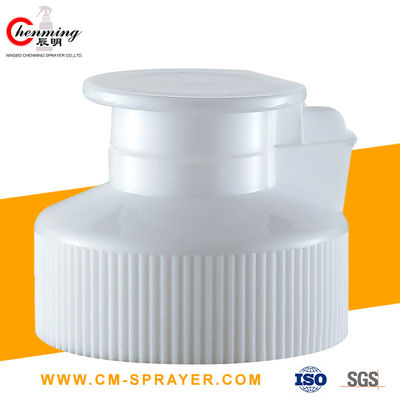 Good price 38-400 lagerte 24/410 weißer Faden-runder gewellter Rock Flip Top Caps Child Resistants 24mm 38mm schwenkbar Online